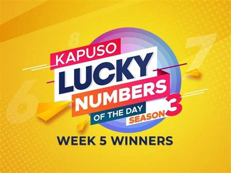 gma lucky numbers|Kapuso Lucky Numbers of the Day (May 3, 2024) .